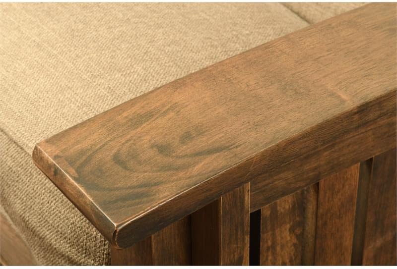 Miniatura 7 de Kodiak Furniture Washington - Colchón futón de almacenamiento de madera tamaño Queen, color gris carbón