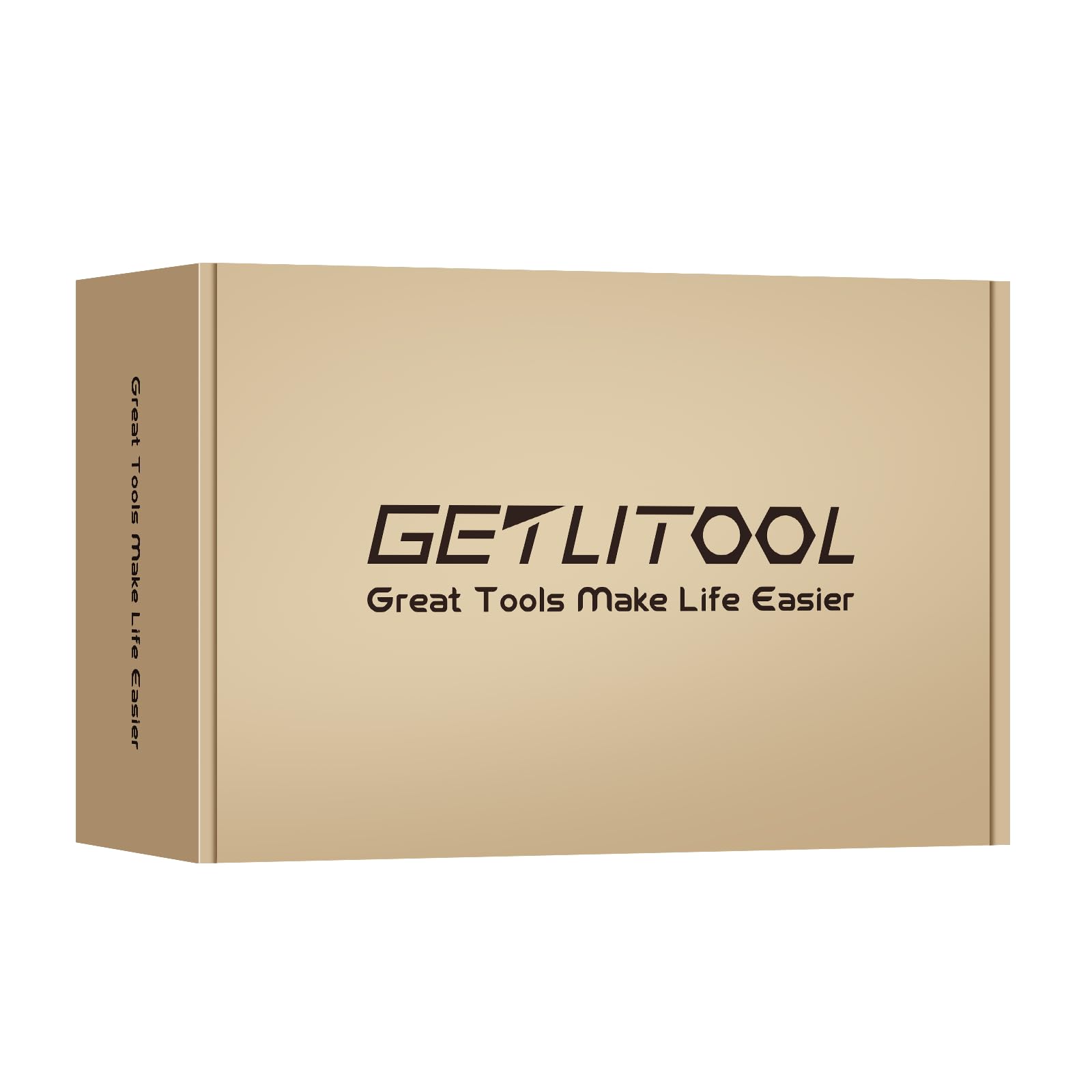 GETLITOOL Juego de 6 llaves de vaso Impact XZN M14-M18, 1/5.1 cm Drive CR-MO Impact XZN Triple Square Spline Bit Socket Set con tamaño marcado y caja de almacenamiento para reparación de automóviles