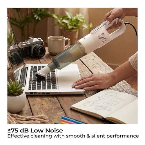 Image of Lifelong 2-in-1 Handheld & Stick Vacuum Cleaner | 14KPA Suction | HEPA Filter | 3 Cleaning Heads for Dust Mite, Bed, Sofa, Floor | Click Lock Detachable Dust Cup | For Home Use Dry Vacuuming (LLVC922)