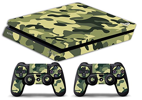 Slim Skin PS4 - Classic Camouflage - Limited Edition Decal Sticker Cover Playstation 4 Slim Sony BUNDLE