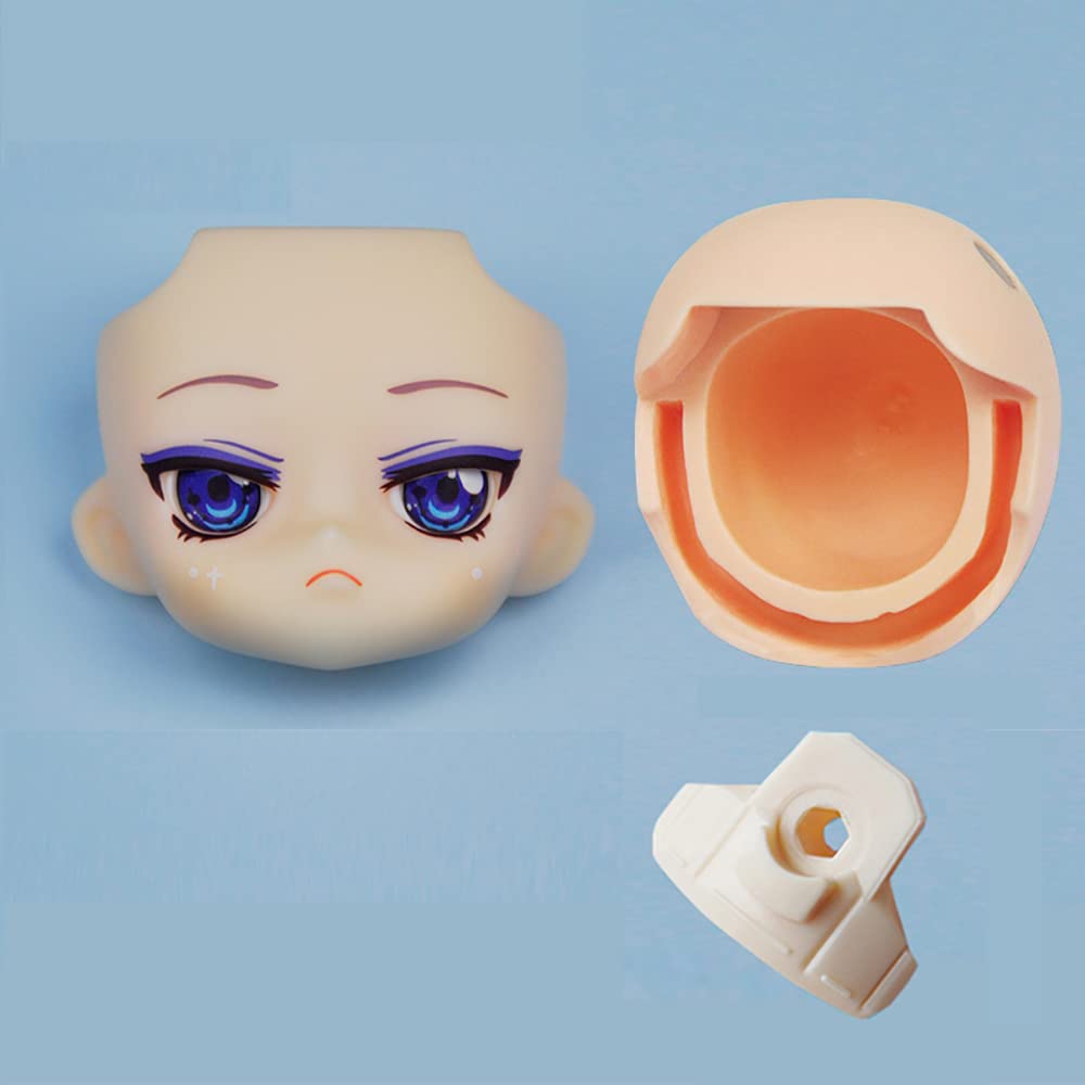 Coque de visage Ob11 et tête arrière AMITD pour poupée 1/12 BJD et YMY Body 9
