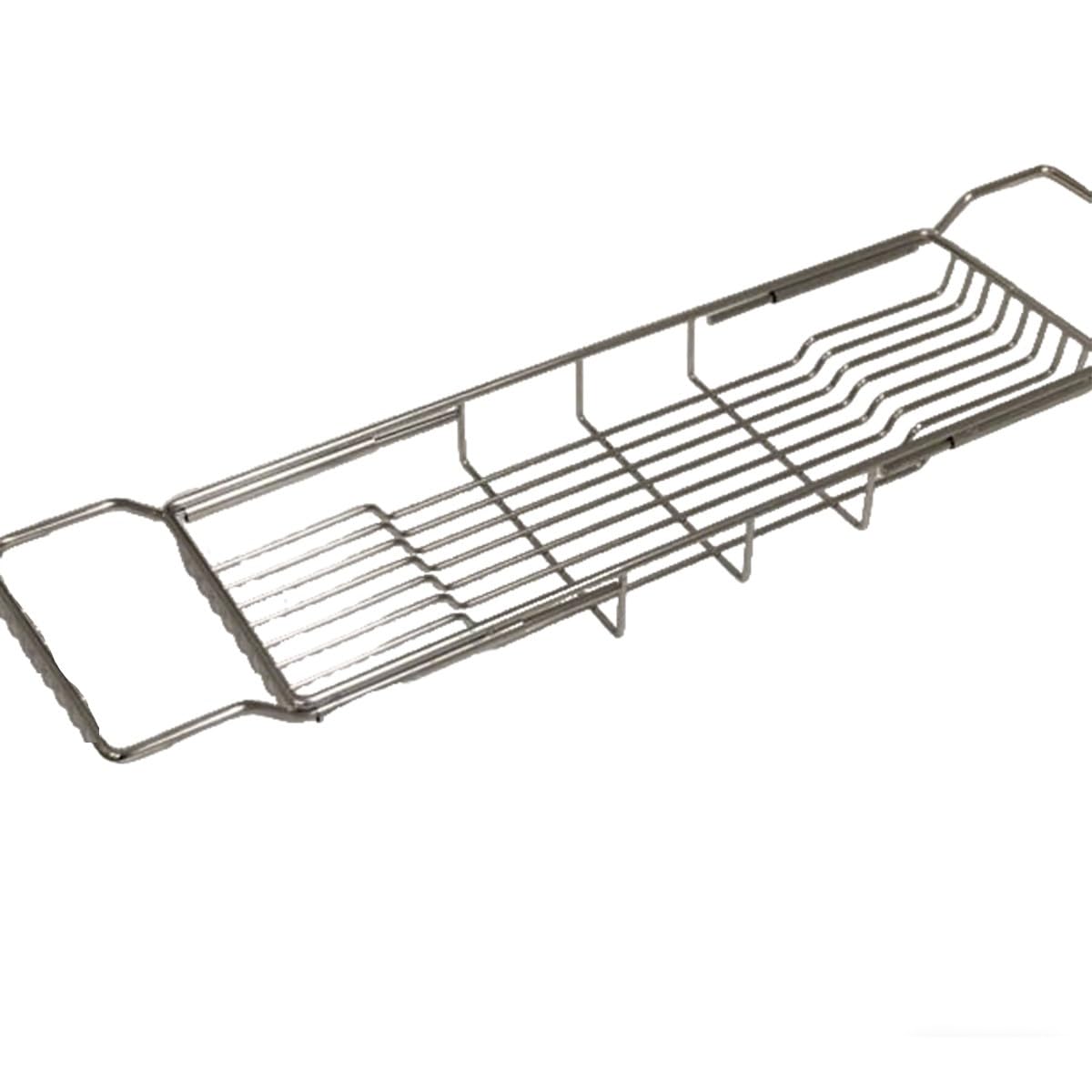 Bandeja Bañera Bambú Extensible Estantería Baño Antideslizante Soporte Tablet Ajustable con Hueco Copa Vino Portavelas Jabonera Toallero para SPA Relajación Baño