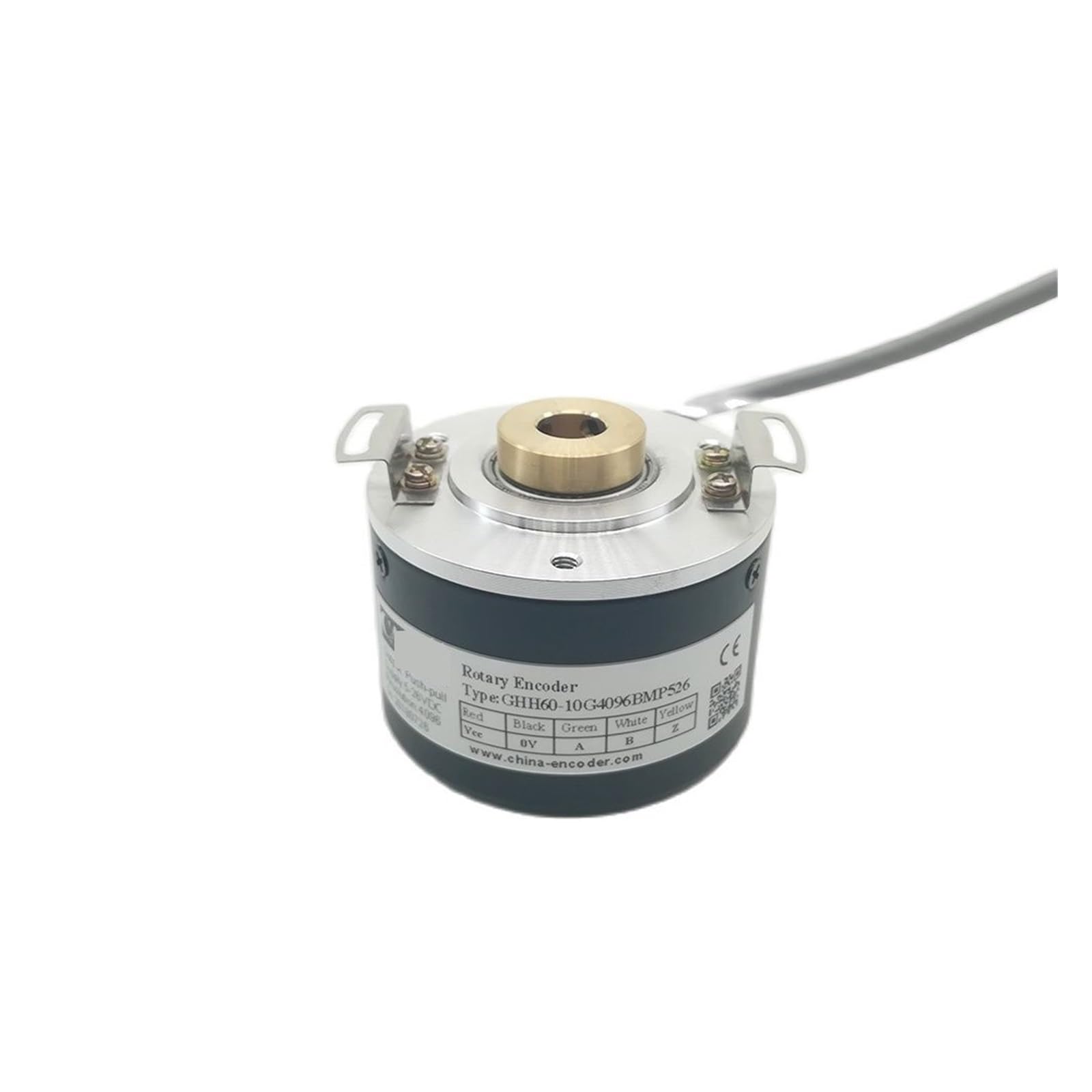 Codeur optique 1000 ppr GHH60 arbre creux 10mm capteur rotatif push-pull 24V DC ABZ