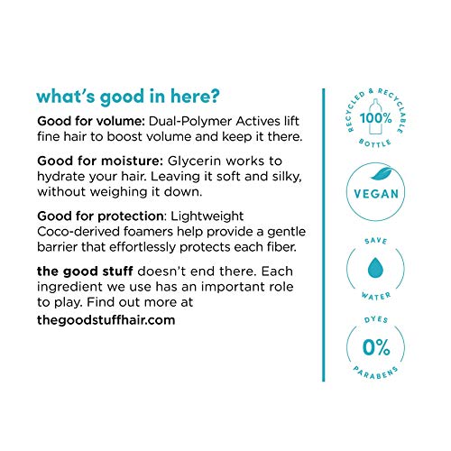 The Good Stuff Volumizing Hydration Foam Conditioner, 4.90 Ounce #TOP6