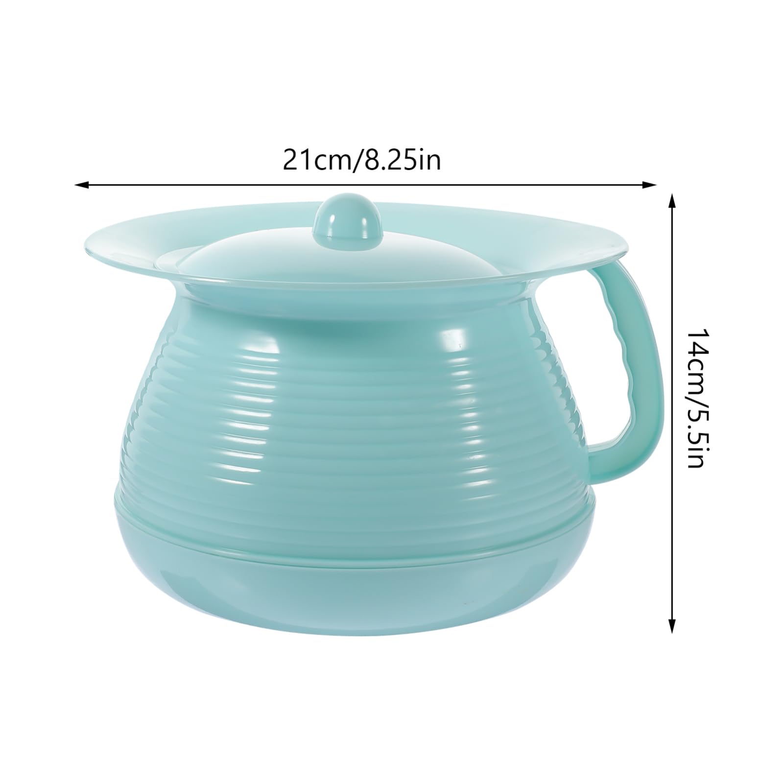 Anneome Orinatoio per Bambini con Coperchio e Manico, in Plastica Resistente, Design Semplice ed Elegante, per Uso Domestico e Familiare