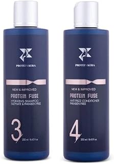 PROTEIN KERA Sulphate-Free Hydrating Shampoo 250 ML And Anti Frizz Conditioner 250ML Paraben Free For Frizz Hair Combo Pack Price In India