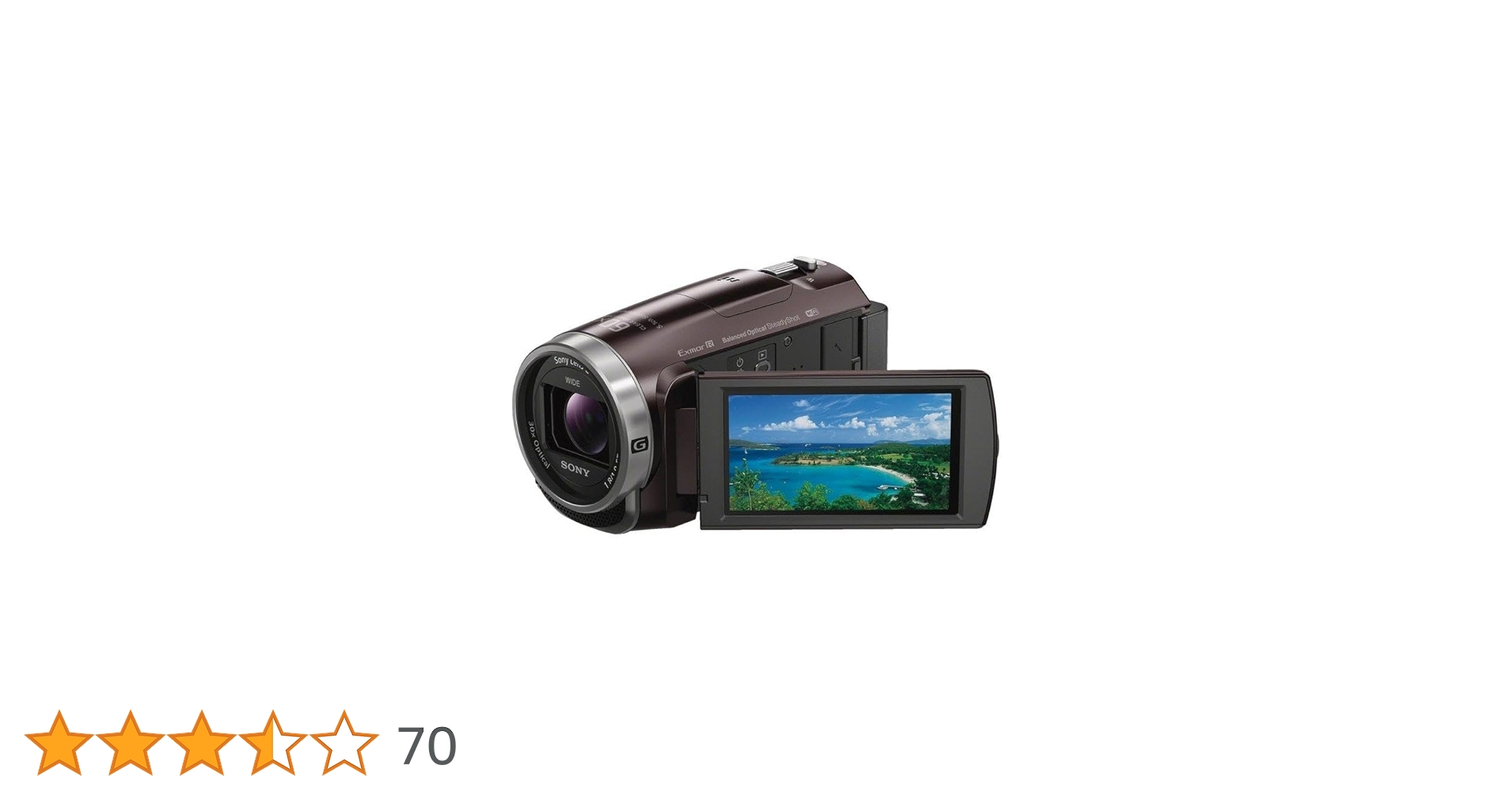 Amazon.co.jp: SONY ビデオカメラHDR-CX675 32GB 光学30倍 ボルドー