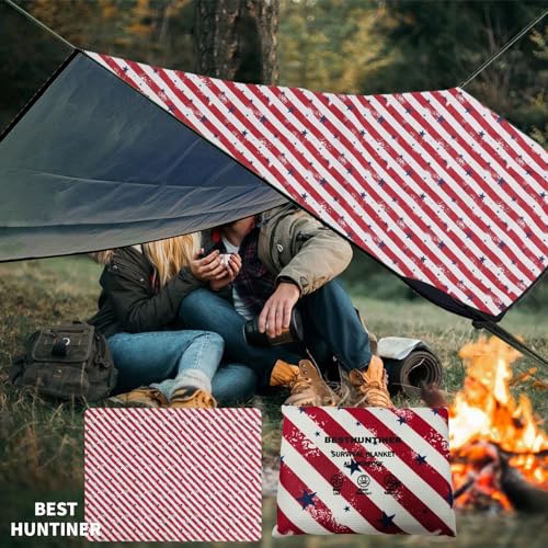 Image of Heavy Duty Survival Blanket -Multifunctional Reflective Tarp Thermal Blanket - 60 inch x 83 inch Waterproof Sandproof for Camping Hiking Outdoors Multifunctional Emergency Blanket