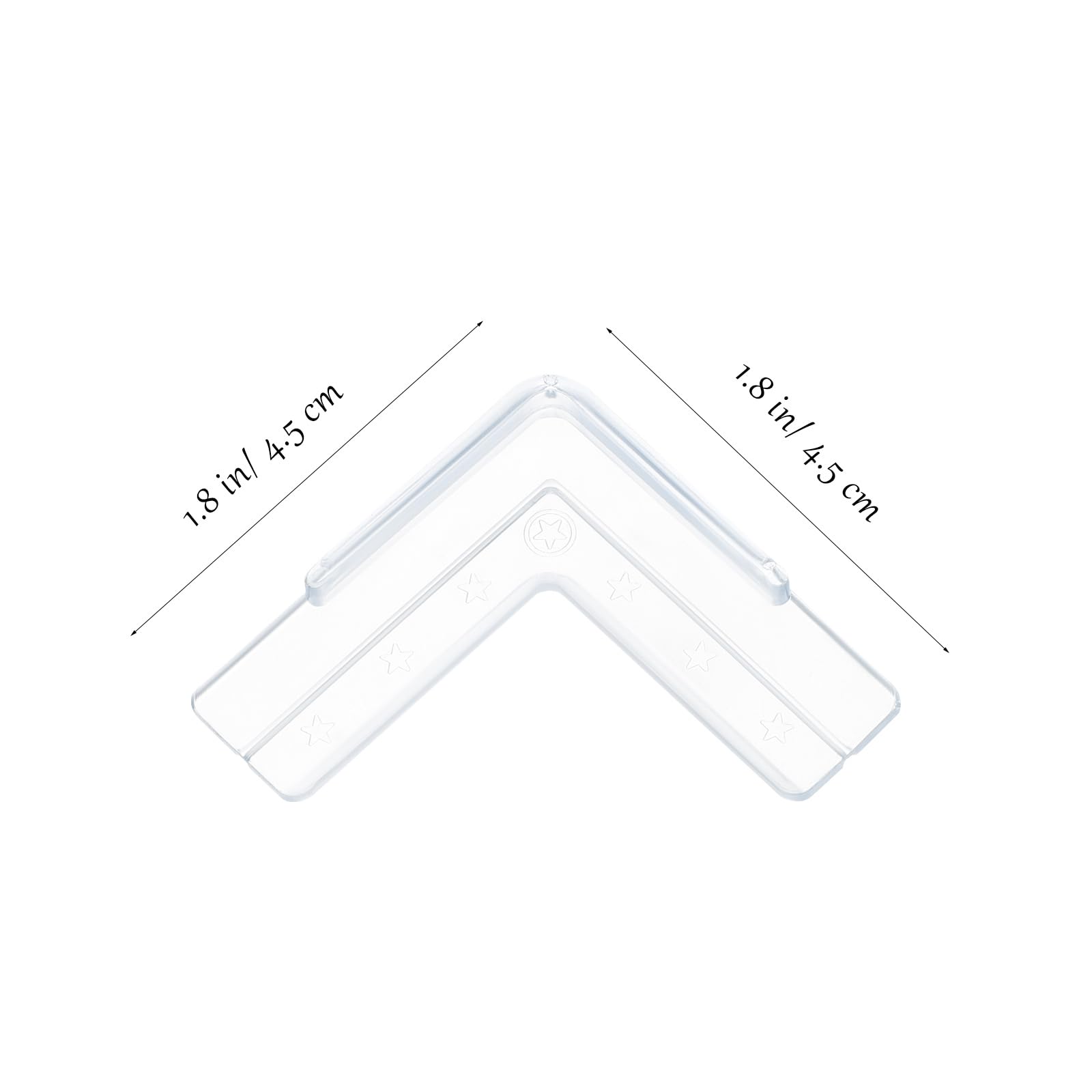 HOMSFOU 12 piezas de esquina de protección de la ventana protección de la esquina del escritorio protección para niños escritorio estudio niño aluminio mesa white PVC