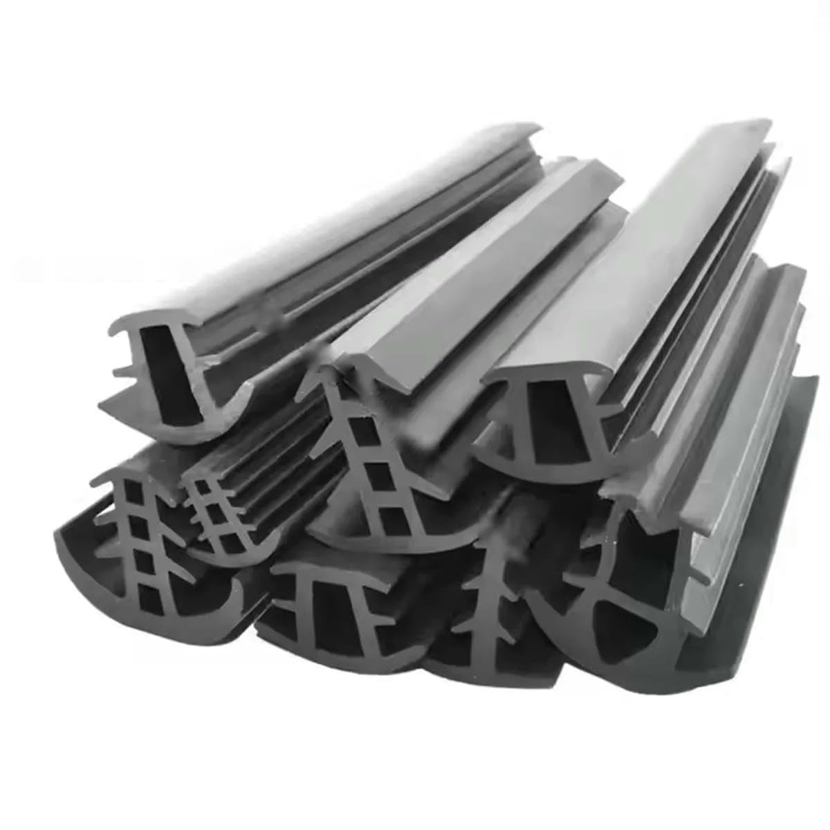 Bande d'étanchéité en caoutchouc extrudé EPDM/PVC/TPE en forme de T, monocristalline, 35 x 20 mm, 10 m, pour support photovoltaïque solaire, cache-câble métallique.
