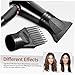 TOPPERFUN 2pcs Professional Hair Dryer Nozzle Diffuser Comb Attachment for Blow Dryer