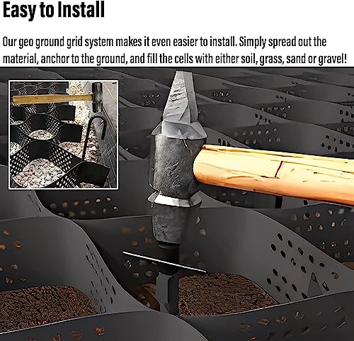 Stabilisateur de sol perméable évitant la boue et les flaques d'eau - 4