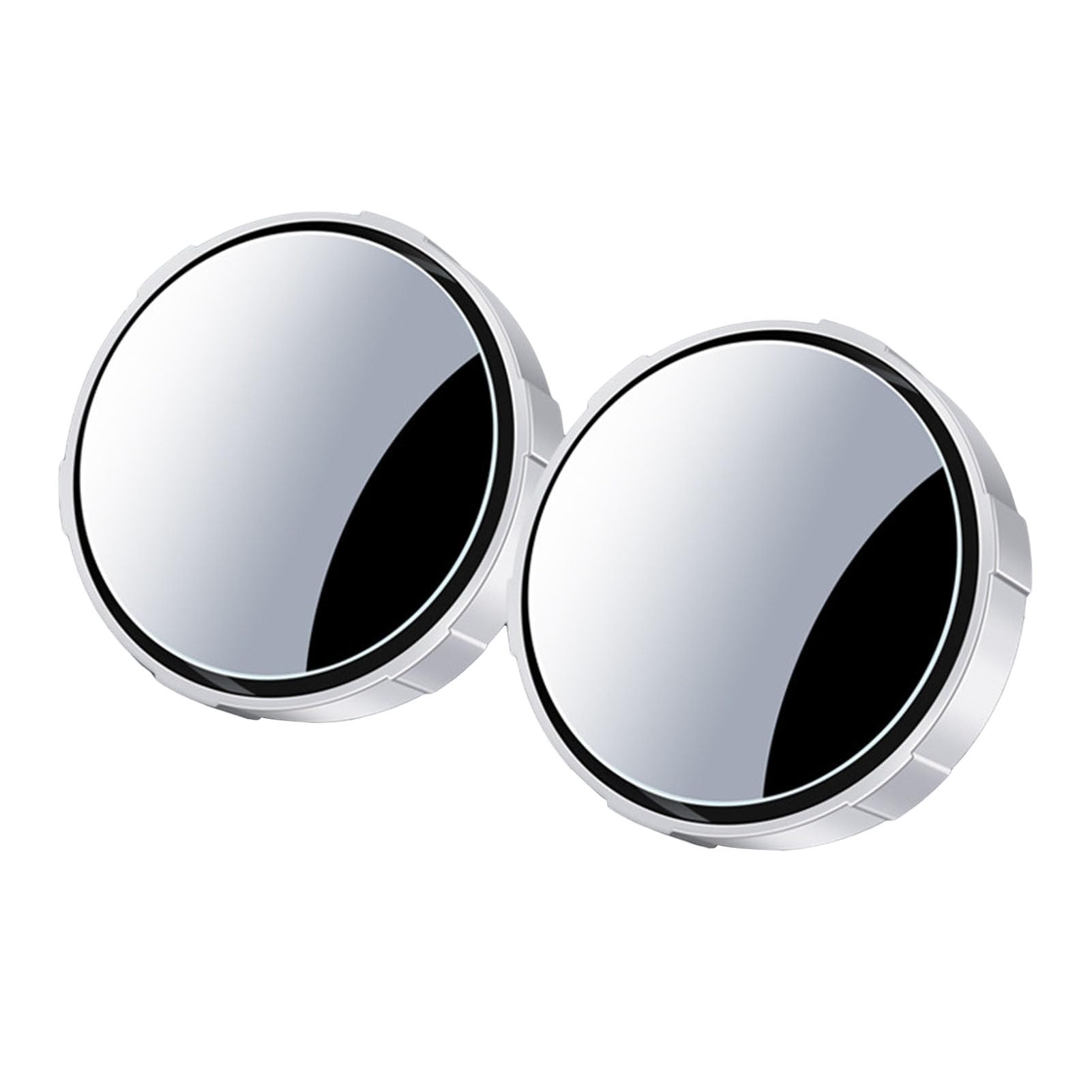 Universal Car Blind Spot Mirror 2 Round Wide Angle Convex with Adhesive Suction Cup 360 Adjustable Rear View
