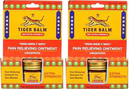 Tiger Balm Pain Relieving Red Extra Strength, 18g – Relief for So...