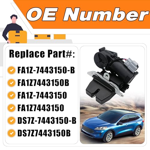 Image of Liftgate Lock Actuator Trunk Latch Compatible with 2015-2021 Ford Escape Edge Expedition Explorer 2016-2020 Lincoln Navigator MKX Cor sair Nautilus Rear Tailgate Lock Motor Replaces# FA1Z-7443150