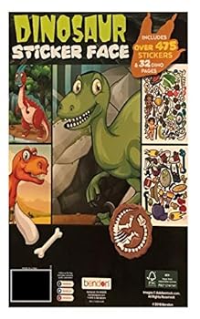 Unknown Binding Bendon Create-A-Face Sticker Pad (Dinosaur) Book