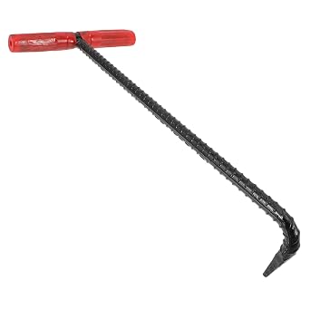 SOLUSTRE Heavy Duty Manhole Cover Hook T-Shaped Steel Lifter Tool for Lifting