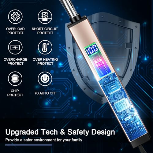 Encendedor eléctrico SUPRUS recargable USB con cuello flexible 360°