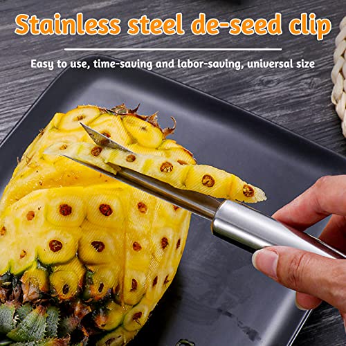Éplucheur d'ananas en acier inoxydable argenté de 20 cm