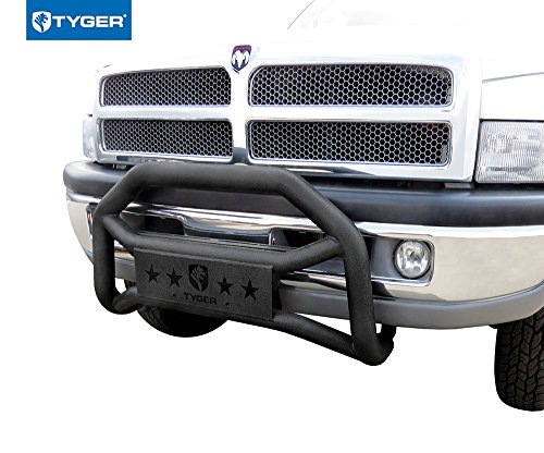 Tyger Auto Tg-Gd6D60318 Front Bumper Guard Compatible With 94-01 Dodge Ram 1500/94-02 2500/3500 (Exclu Sport) | Textured Black | Light Mount | Bull Bar #TOP1