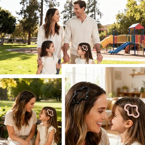 Pinzas para el cabello para mujer, pasadores de metal antideslizantes para peinados, 10 piezas de 2.7 pulgadas, accesorios para el cabello negro y caqui, Dgeclr miniatura 7