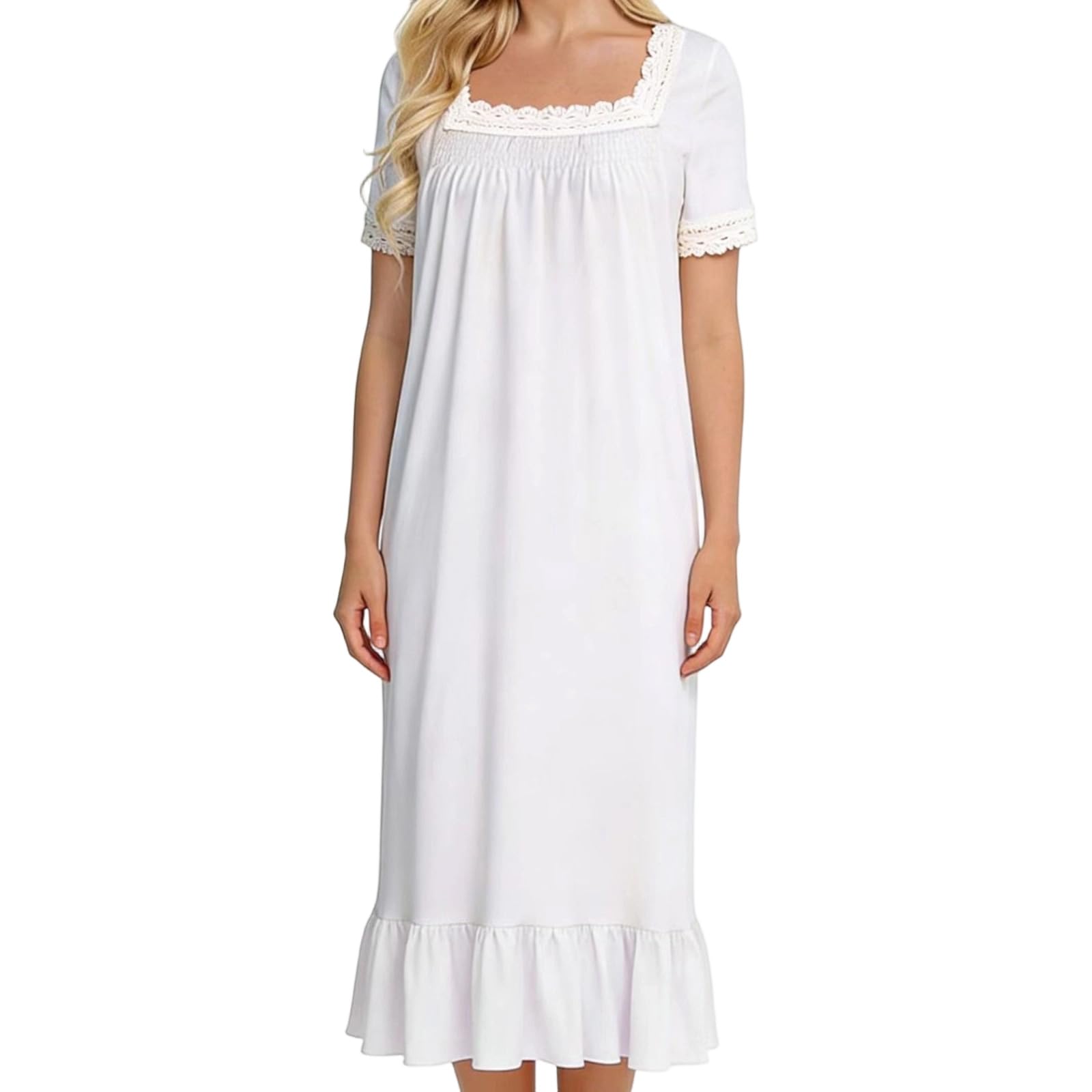 Blend, camicia da notte da donna, quadrata