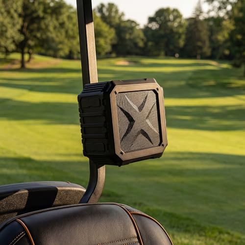 Haut-parleur de voiturette de golf Bluetooth magnétique puissant 15W avec étui