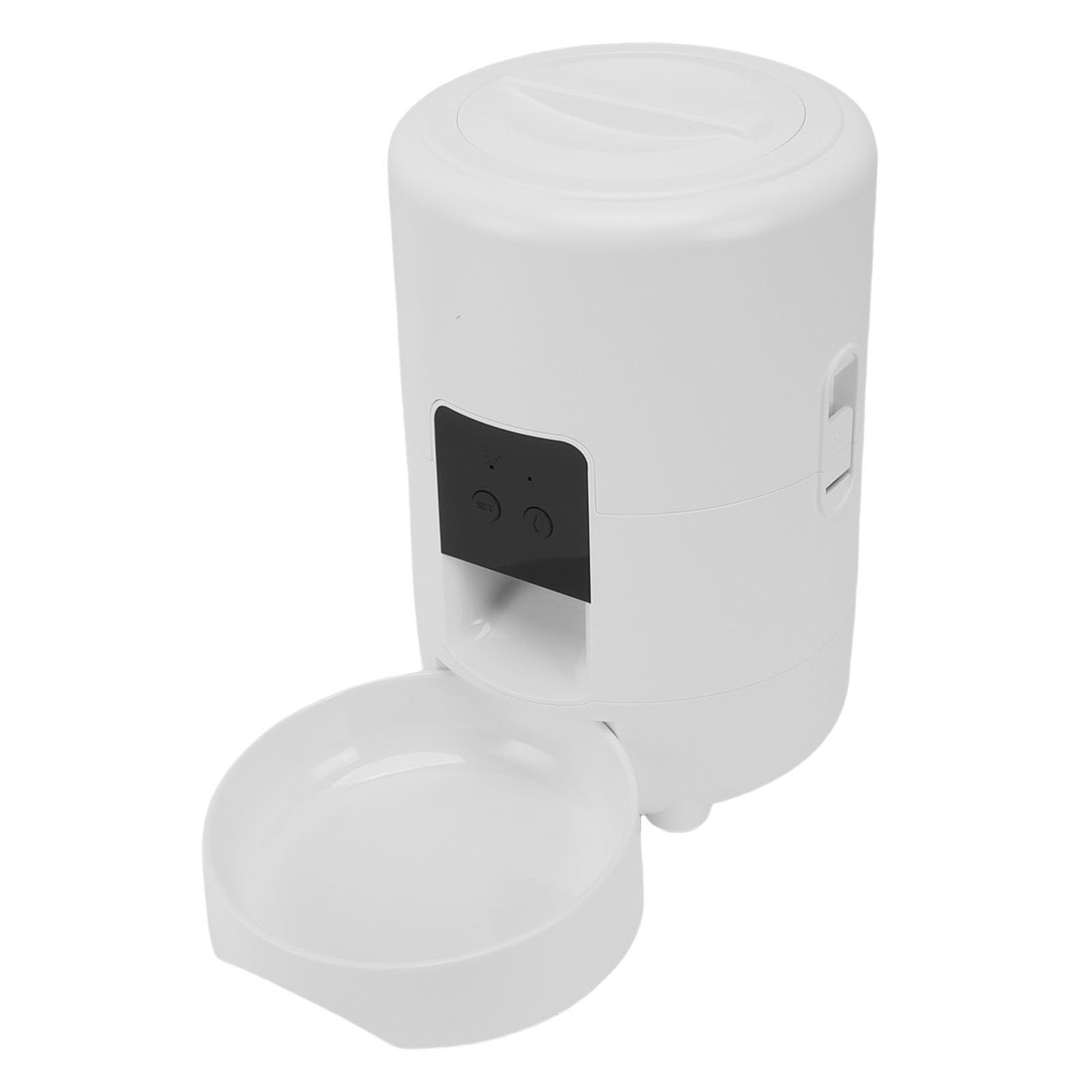 Alimentatore Automatico WiFi per Animali Domestici, Dispenser Intelligente di Cibo per Cani Gatti di Grande capacità da 2 Litri con Controllo App per Alimentazione Porzionata (WHITE)