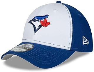New Era トロントブルージェイズ クラシック MLB 9Forty 調節可能ユニキャップ、ホワイト、タラウニカ、ホワイト、ワンサイズ, ホワイト。, One Size