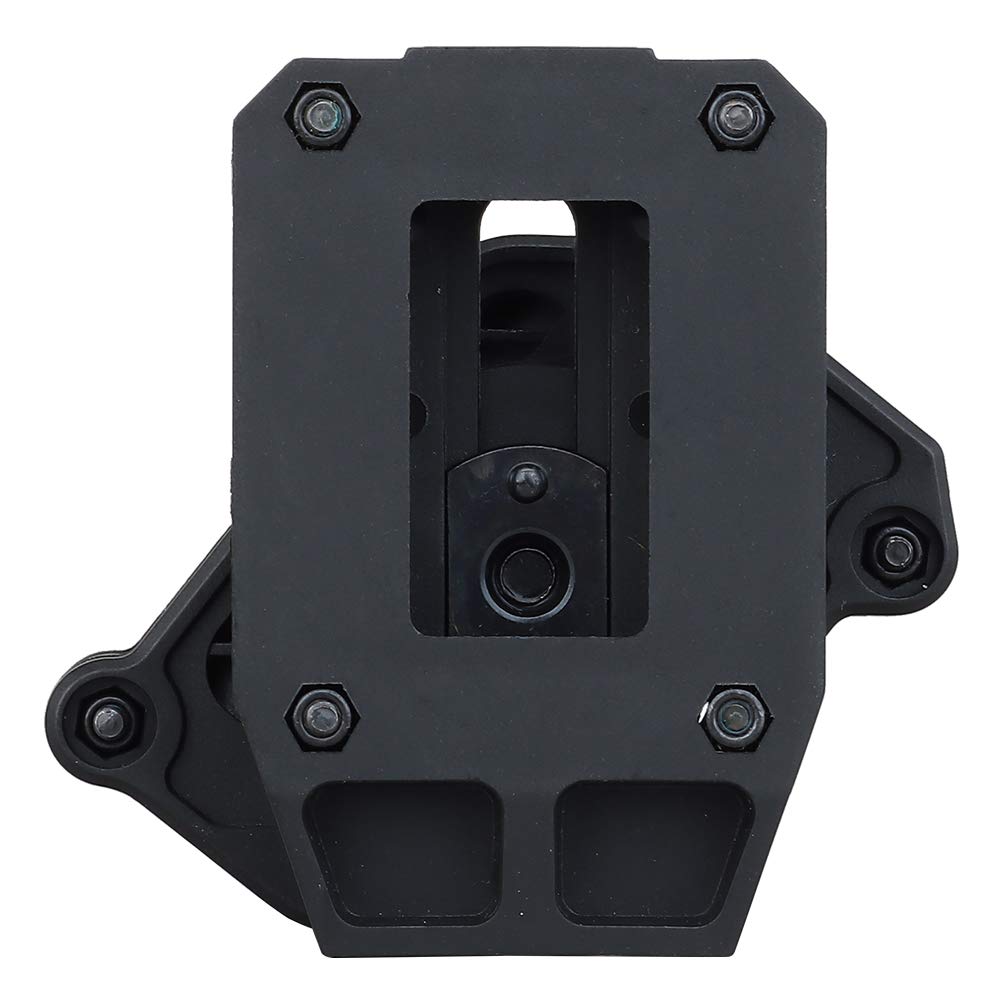 IPSC USPSA IDPA Competition Multi-Angle Magazine Pouch & Speed Pistol Holster Set - Black Polymer, Ambidextrous