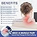 JOBYNA Heating Pad for Neck, Hands-Free Electric Heated Neck Wrap for Pain Relief, 29