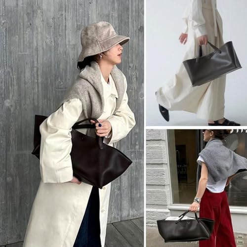 Bolso Tote para mujer con correa de cuero miniatura 2
