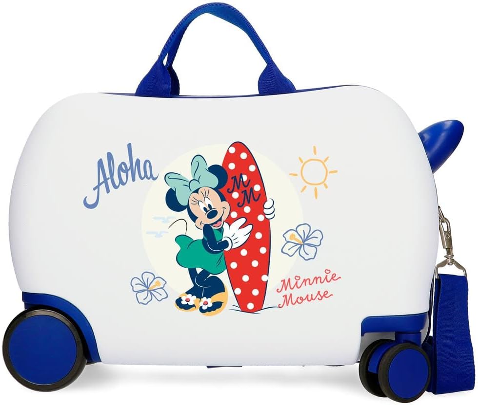 Disney Minnie Party Joumma Cabin Valigia per bambini Valigia rigida in ABS con lucchetto a combinazione laterale 28,4 L 2 kg 4 doppie ruote Bagaglio a mano