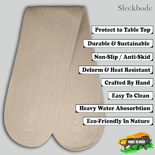 Image of Dining Table Runner for 6 Seater | Table Runners for Living Room | Cotton Runner for Centre Table | Side Table Cover | Runner for Dining | Home Center Table Runner (137 X 30 Centimeter)