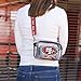 FOCO San Francisco 49ers NFL Team Stripe Clear Crossbody Bag