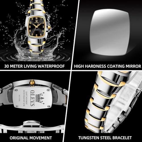 Image of OLEVS Watch Women Luxury Stainless Steel Small Wrist Dress Waterproof Analog