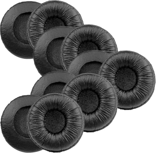 Almohadillas de Repuesto para Auriculares Plantronics 50mm Almohadilla Compatible con Plantronics Blackwire 3210 3220 3225 3310 3320 3325 HW251N HW510 HW520 Jabra PRO 920 930 Biz 1500 2400 (10 Piezas)