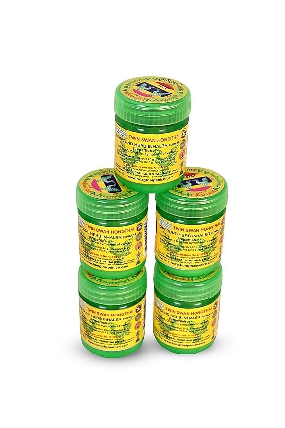 Image of Hong Thai Thailand Herb Inhaler Compound Herbal Inhaler (Pack Of 5)