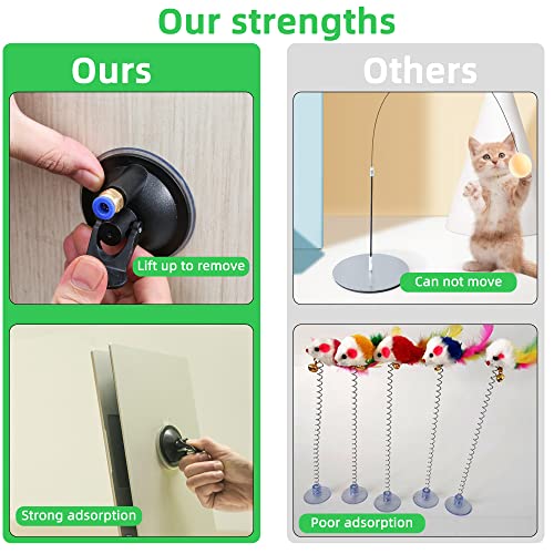 Sunwuun Giochi con Piume per Gatto,Giocattoli