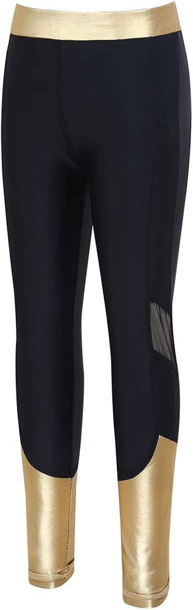 metallic running tights