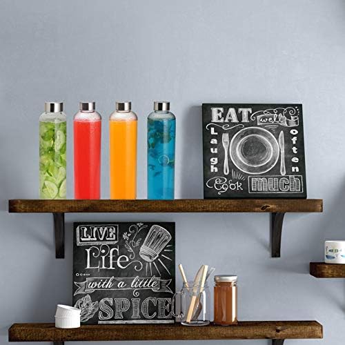 Image of SIMPARTE Borosilicate GlassWater Bottles 500ml | Leak-Proof, Freezer Safe, Wide Mouth | Stainless Steel Cap | Great for School, Gym, Office Use | Set of 4