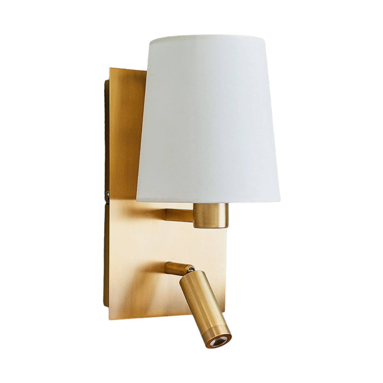 Lindby Wall Light Aiden in Bronze Made of Textile for e.g. Living Room & Dining (1 Light Source,) from wall Lighting, lamp โ image 1