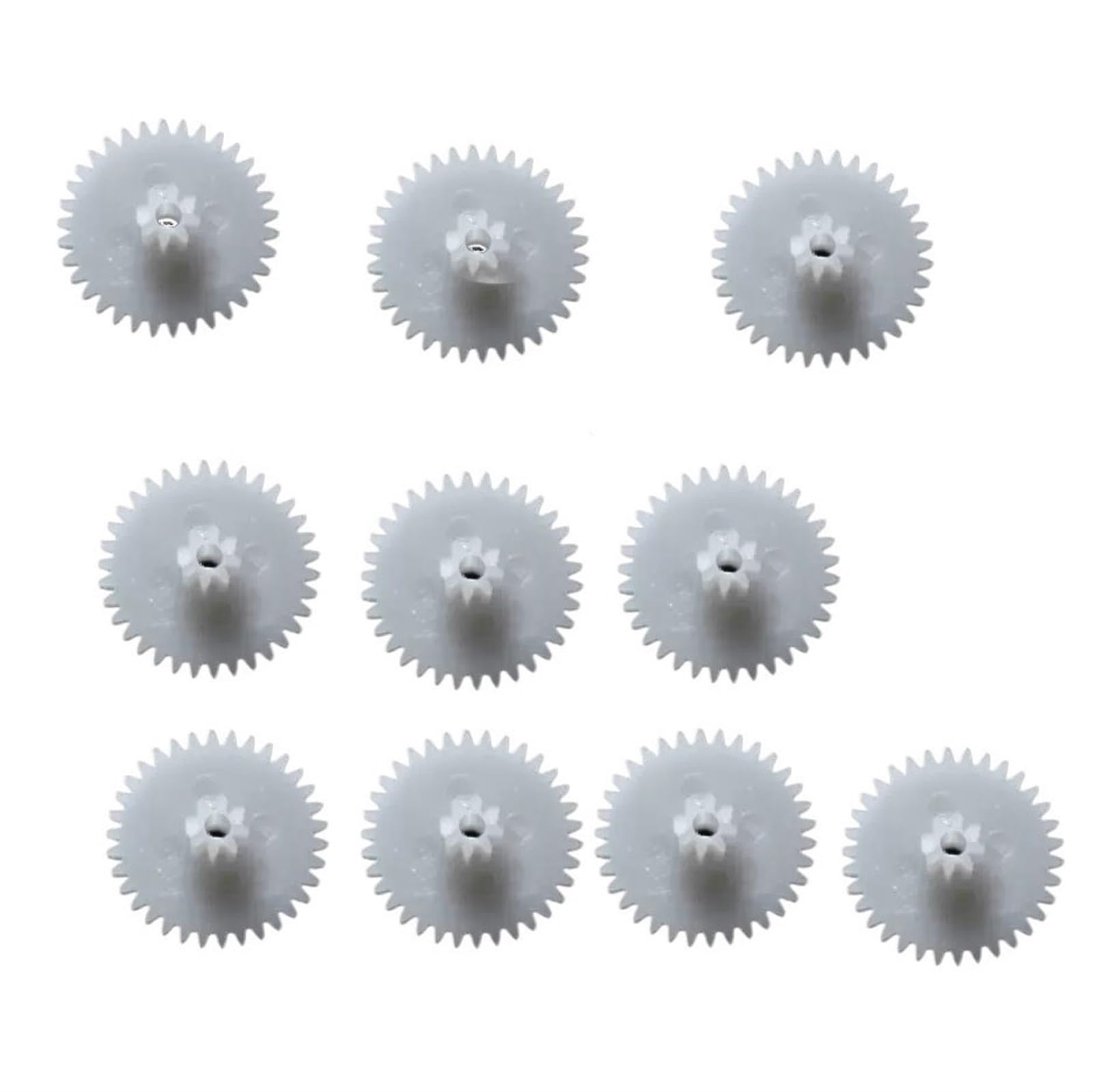 Shaft Pinion 10pcs 0.5 Module 34102B Double Gear 2mm Loose Fit DIY Toy Car Model Transmission Pinion 34 Teeth 10 Teeth Bilayer Gear Motor Transmission