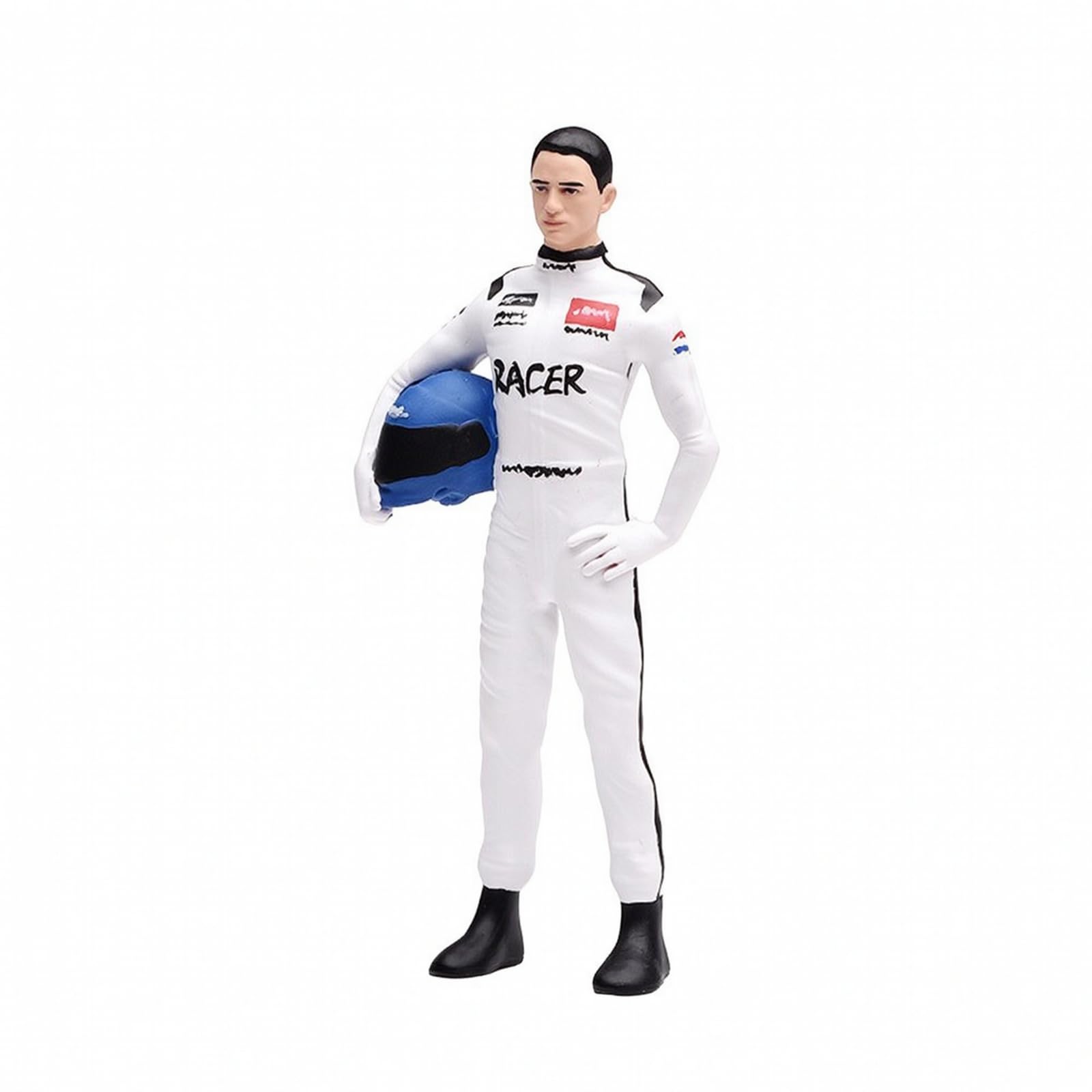 Driver Miniature Figura de Carreras Muñeco Coleccionable Estatuilla Resina Finos y Acabado Realista Adecuado para Estantería Escritorio Escena de Maqueta