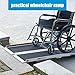 LEMNISCAT Wheelchair Ramp 5FT,Portable Wheel Chair Ramps for Steps,Non-Slip Aluminum Folding Handicap Ramps for Home Entry,Stair Ramp for Walker,Threshold Ramp for Doorways, Curbs,Car,Scooter