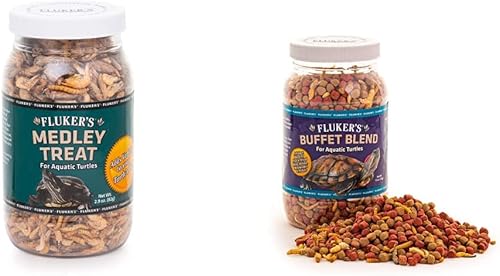 Fluker's Buffet Blend - Alimento para tortugas acuáticas, 7.5 onzas y mezcla de tortugas acuáticas, camarones, 0.31 libras disponible en Yaxa Colombia