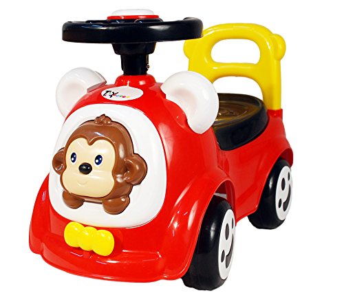 Toy House Happy Jagoo's Funky Push Car, Red (1 to 3 Years)
