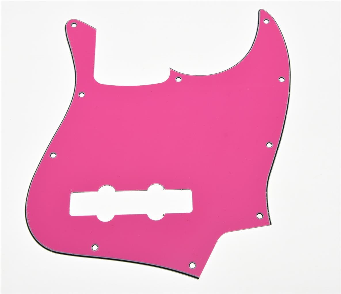 KAISH 4 String J Bass Style Pickguard Bass Pick Guard Scratch Plate for USA/Mexico Jazz J Bass Pink 3 Ply