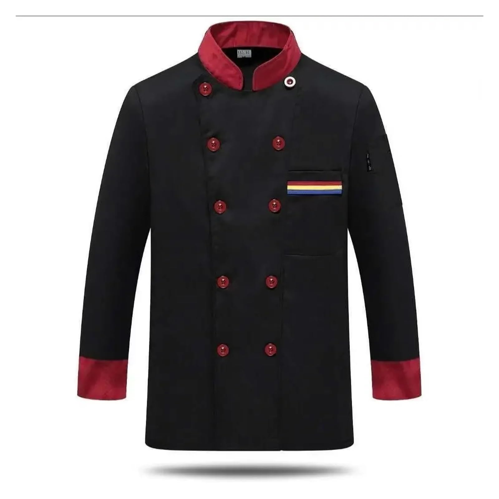 Ideal for die Gastronomie-Kochjacke for Herren mit langen Ärmeln und atmungsaktivem Design