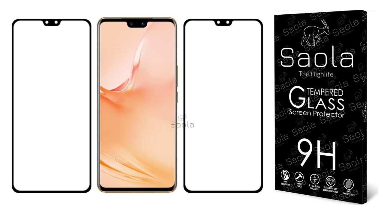 Saola 9H Clear Tempered Glass For Vivo V23 5G (Pack Of 2) With Free Installation Kit. Full Screen Coverage - 6.44 Inch (B0BG32V74T) Amazon Price History, Amazon Price Tracker